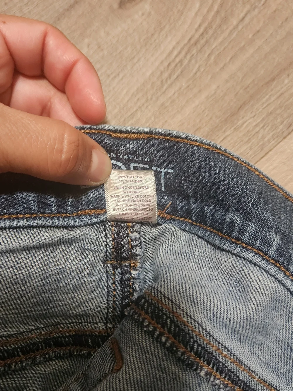 LOFT Medium Wash Denim Bermuda Shorts